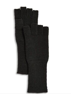 Aqua, a Bloomingdale's Exclusive.   Knit Fingerless Gloves. Mobile Friendly. NWT
